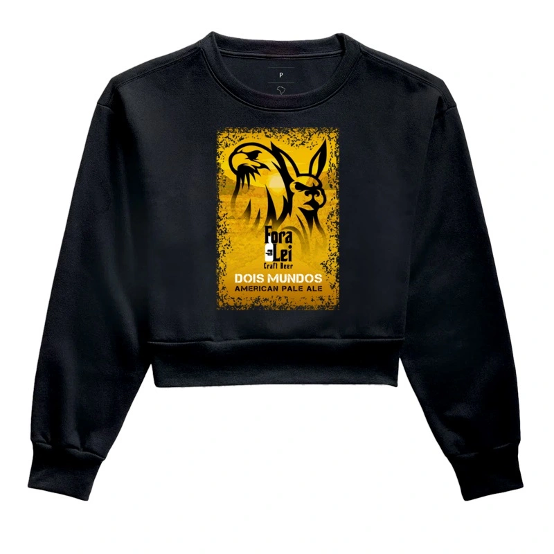 Moletom Cropped Dois Mundos