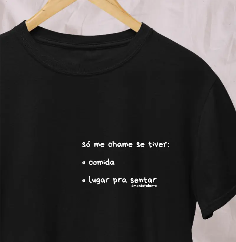 Só me Chame se Tiver: Comida e Lugar para Sentar (bolso)