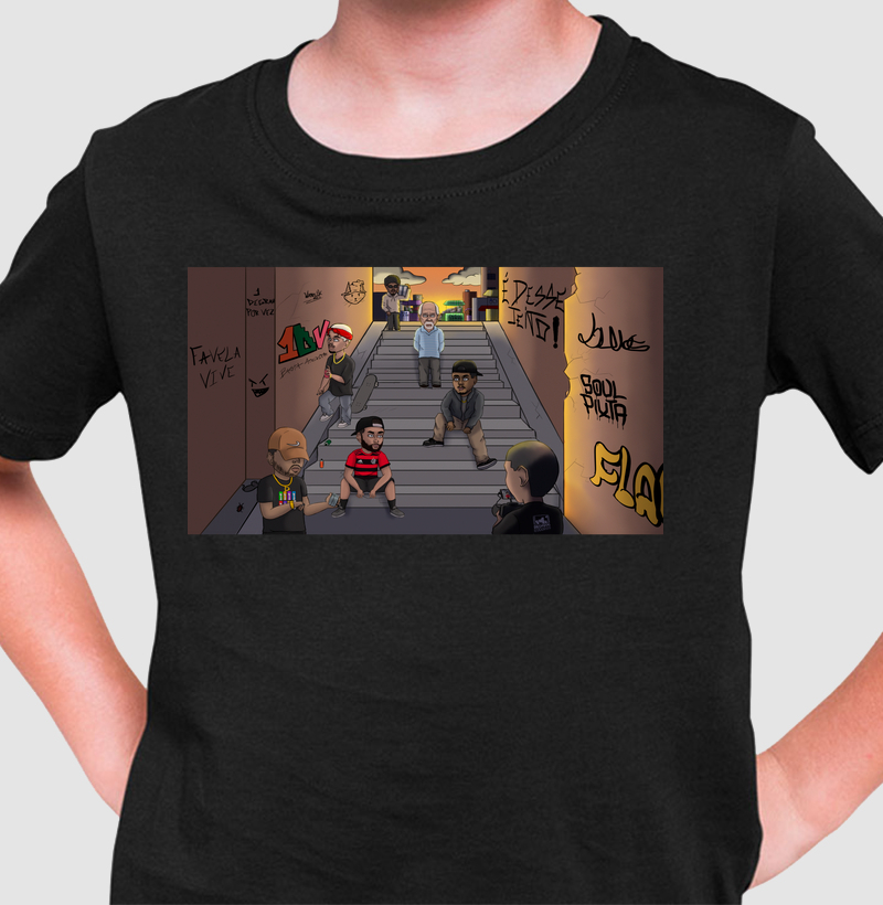 Camiseta Infantil  1 Degrau Por Vez - É desse Jeito 