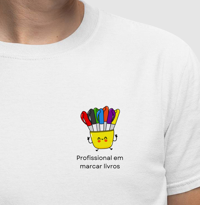 Camiseta | Profissional em marcar livros