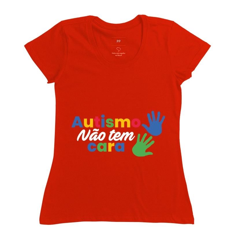 Camiseta autismo  baby look