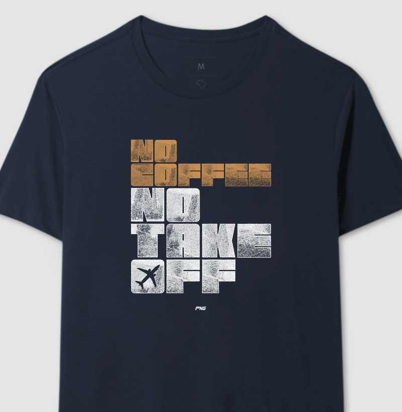 Camiseta No coffee no takeoff