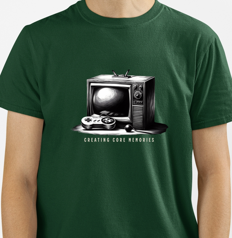 Camiseta Gamer “Creating Core Memories”