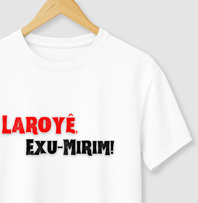 Exu-Mirim - Saudação - Camiseta Branca
