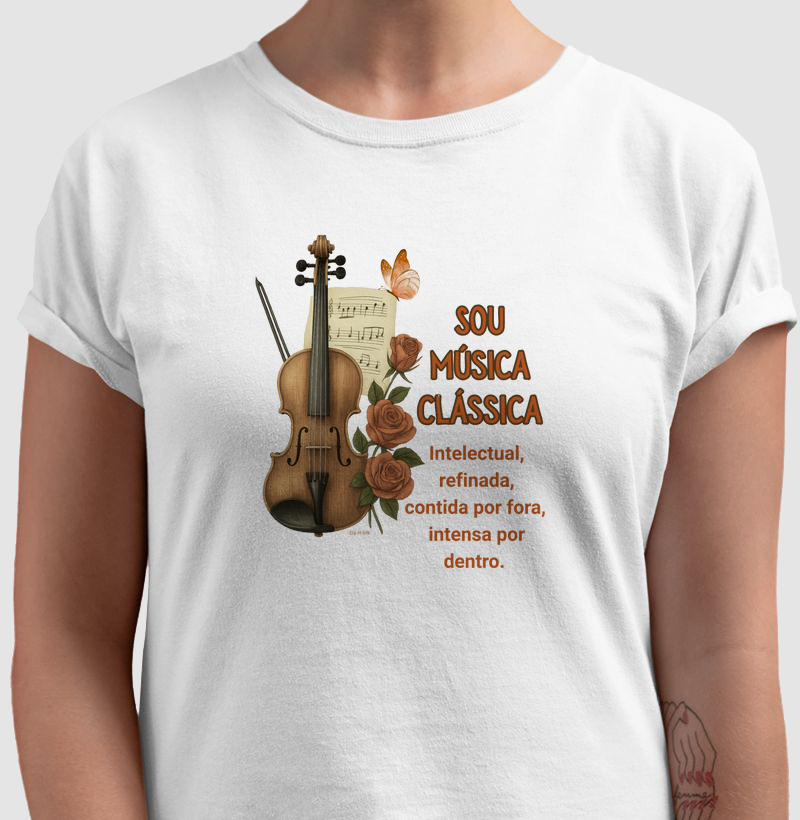 Sou Música Clássica - estampa artística