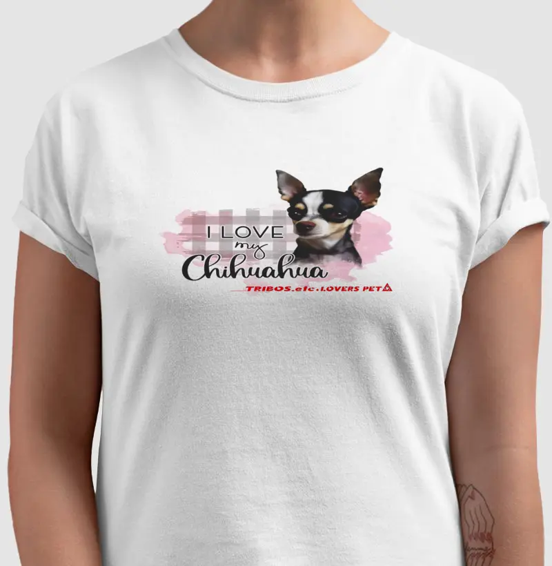 CAMISETA RESERVA.INK MASCULINA E FEMININA TRIBOS.etc PET DOG CHIHUAHUA