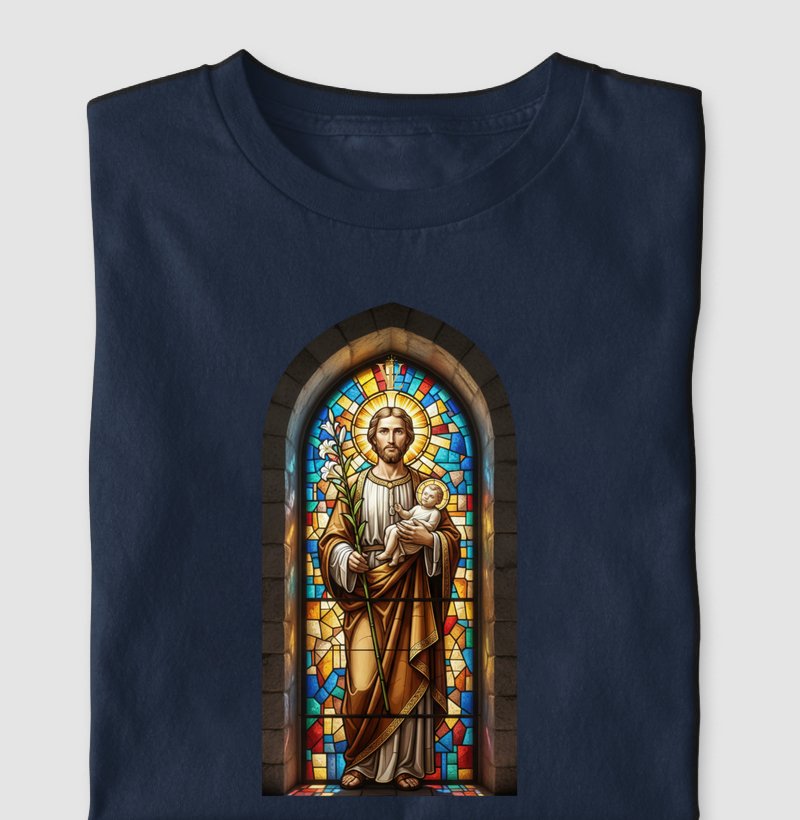 São José a força e a proteção. Coleção Vitrais! 