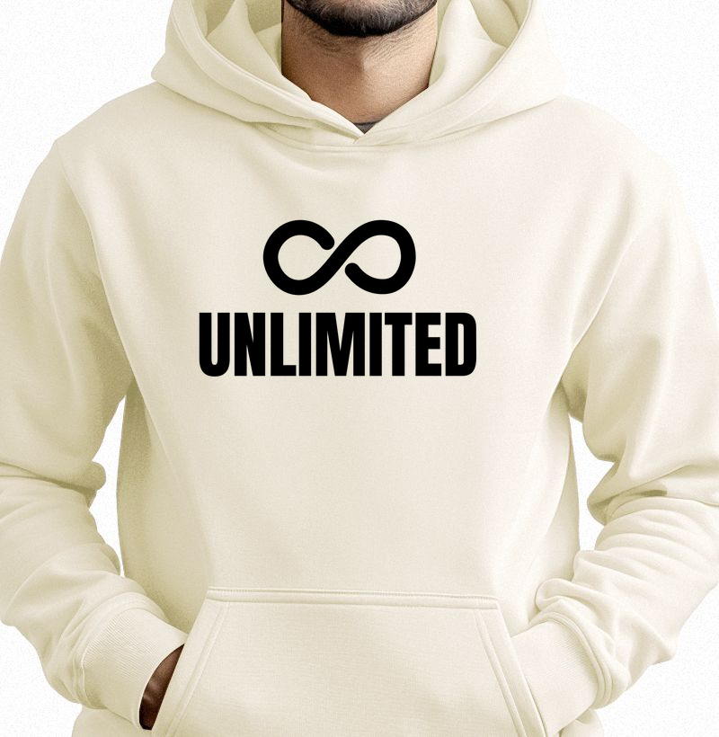 Unlimited: Moletom com Bolso - Liberte seu Potencial