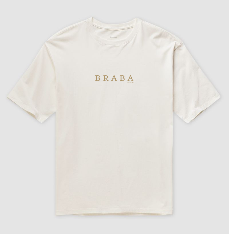 Camiseta Oversized Cross Braba Feminina – Na Manga