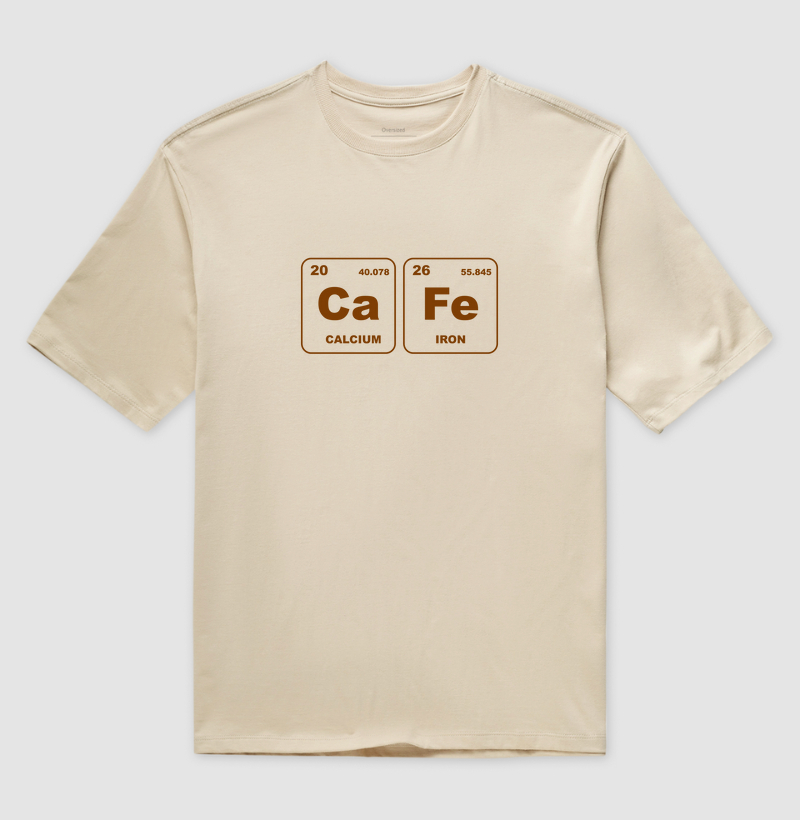 Cafe - Tabela periódica (desenho vazado)