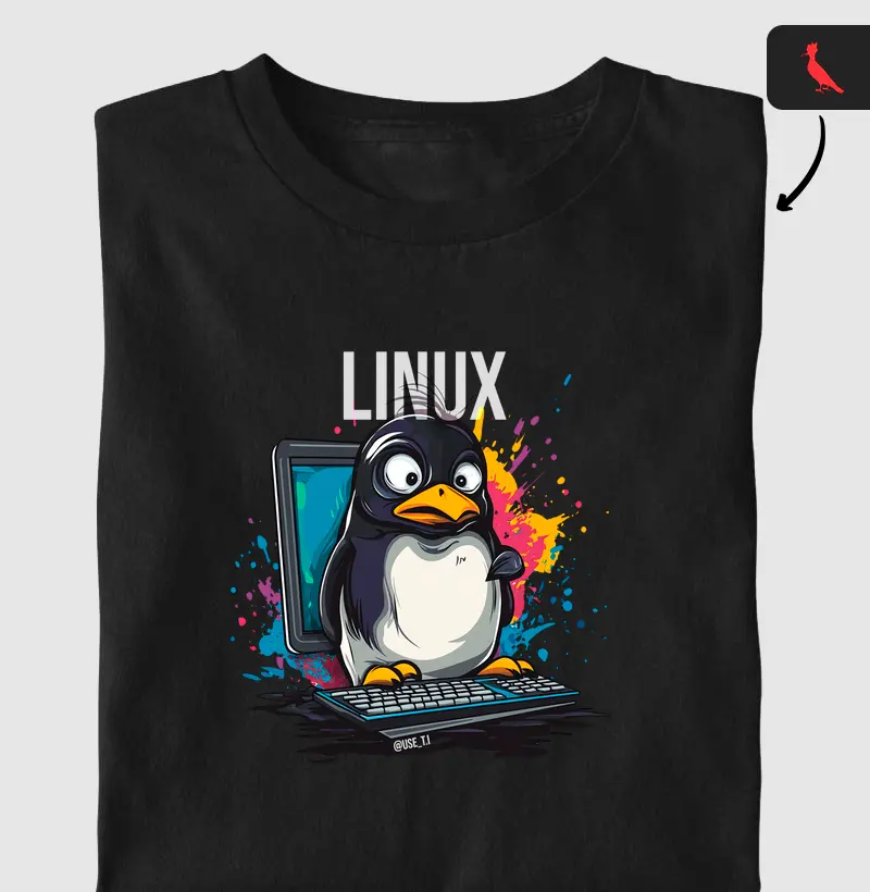 Camiseta "Linux Reimagined" Logo - T.I