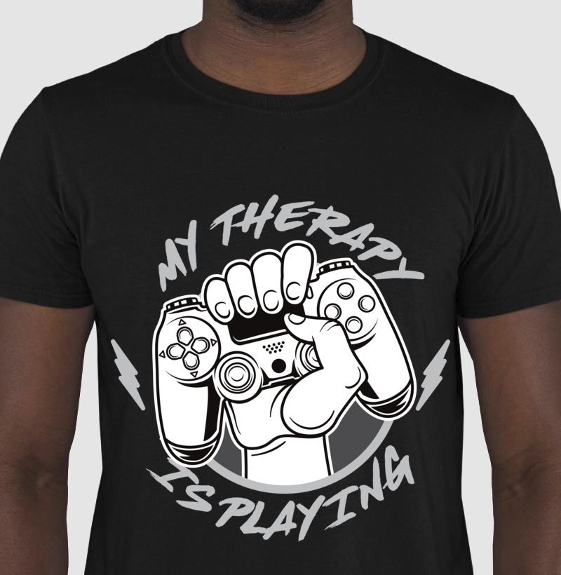 Camiseta Gamer My Therapy Is Playing