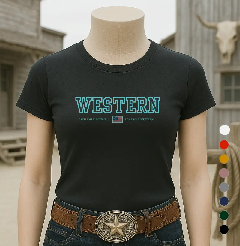 Camiseta Western cowgirl