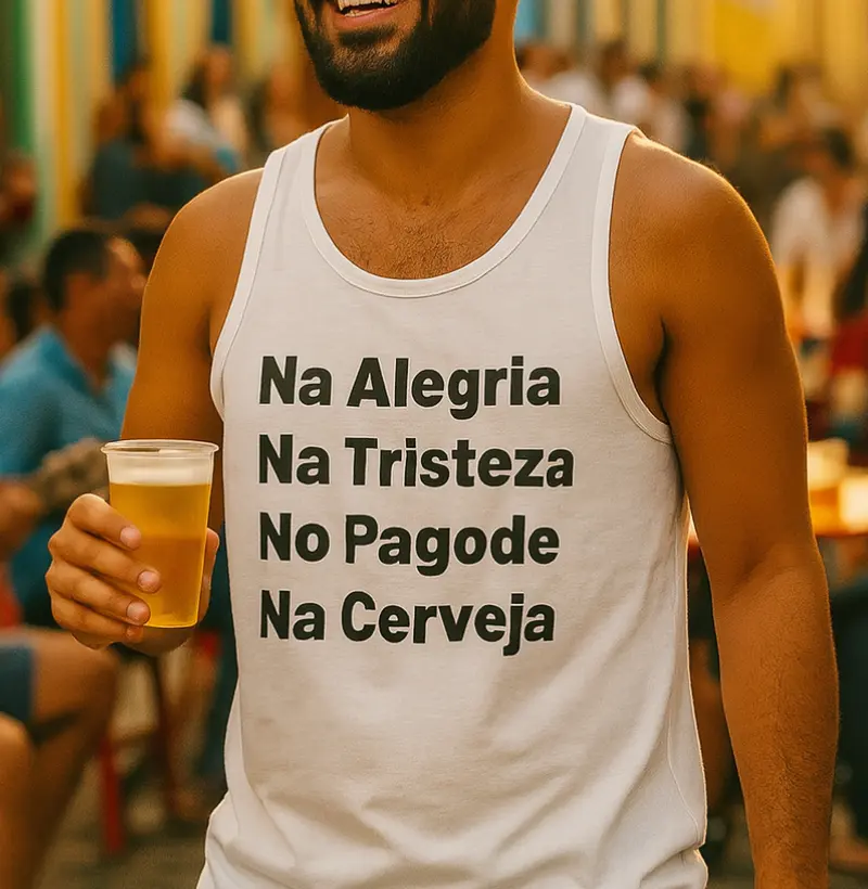 Na alegria na tristeza no pagode na cerveja
