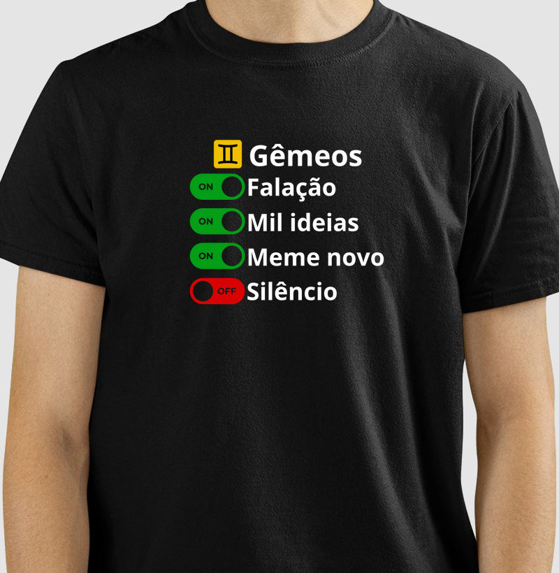 Camiseta Gêmeos Dual