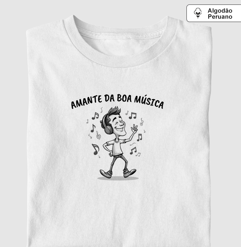 Camisa "amante da boa música"