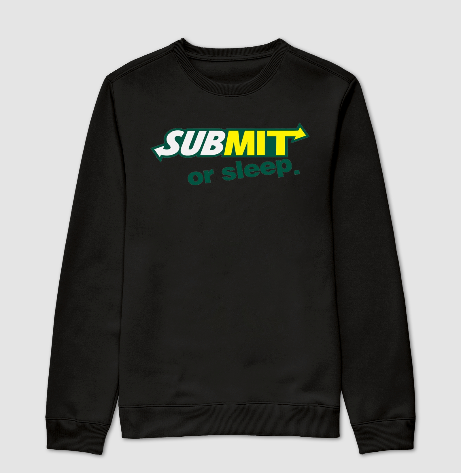 submit or sleep over