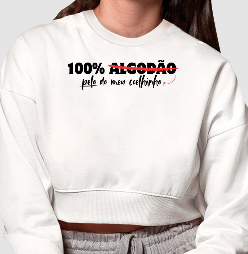 100% pelo de coelhinho