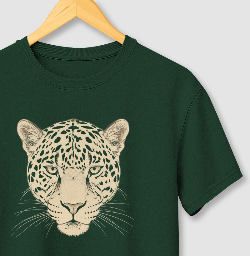 Camiseta Onça-Pintada: Panthera onca - A Majestade Amazônica | Força Selvagem Creative Biomas