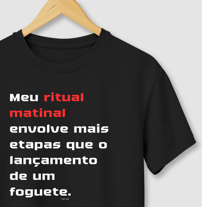 Meu ritual matinal envolve mais etapas que o lançamento de um foguete.