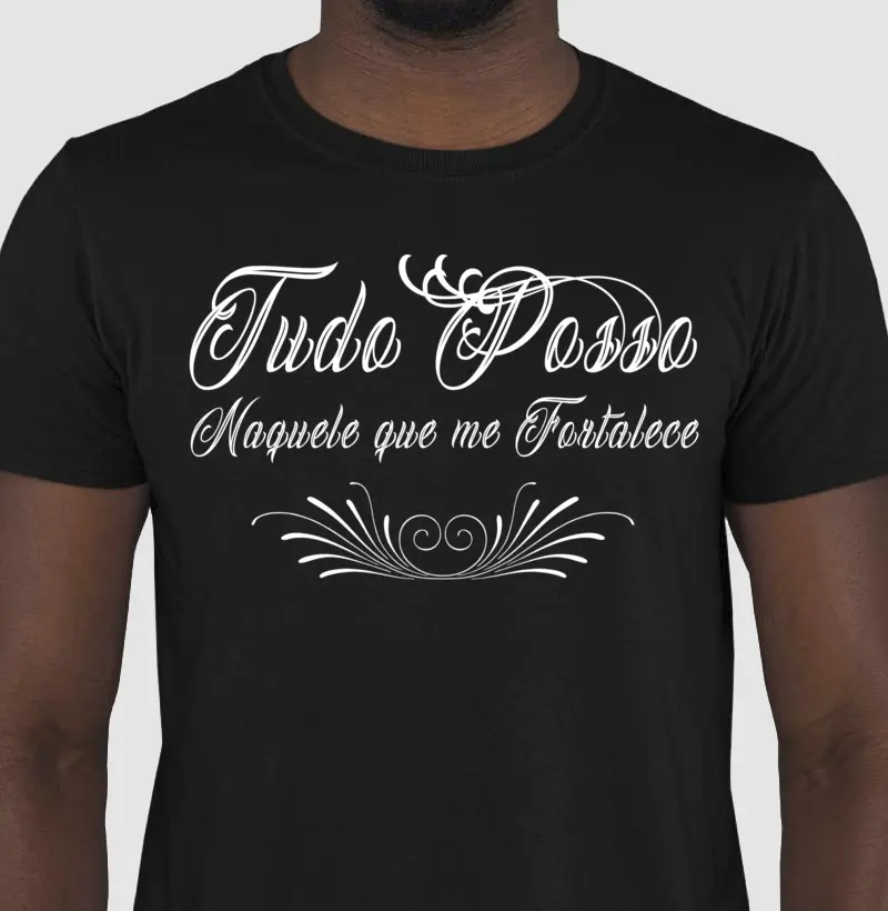 Camiseta modelo - Tudo Posso