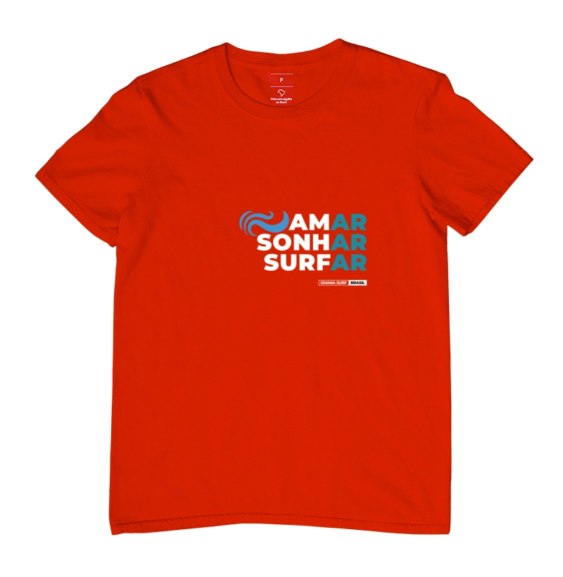 Camiseta Amar Sonhar Surfar