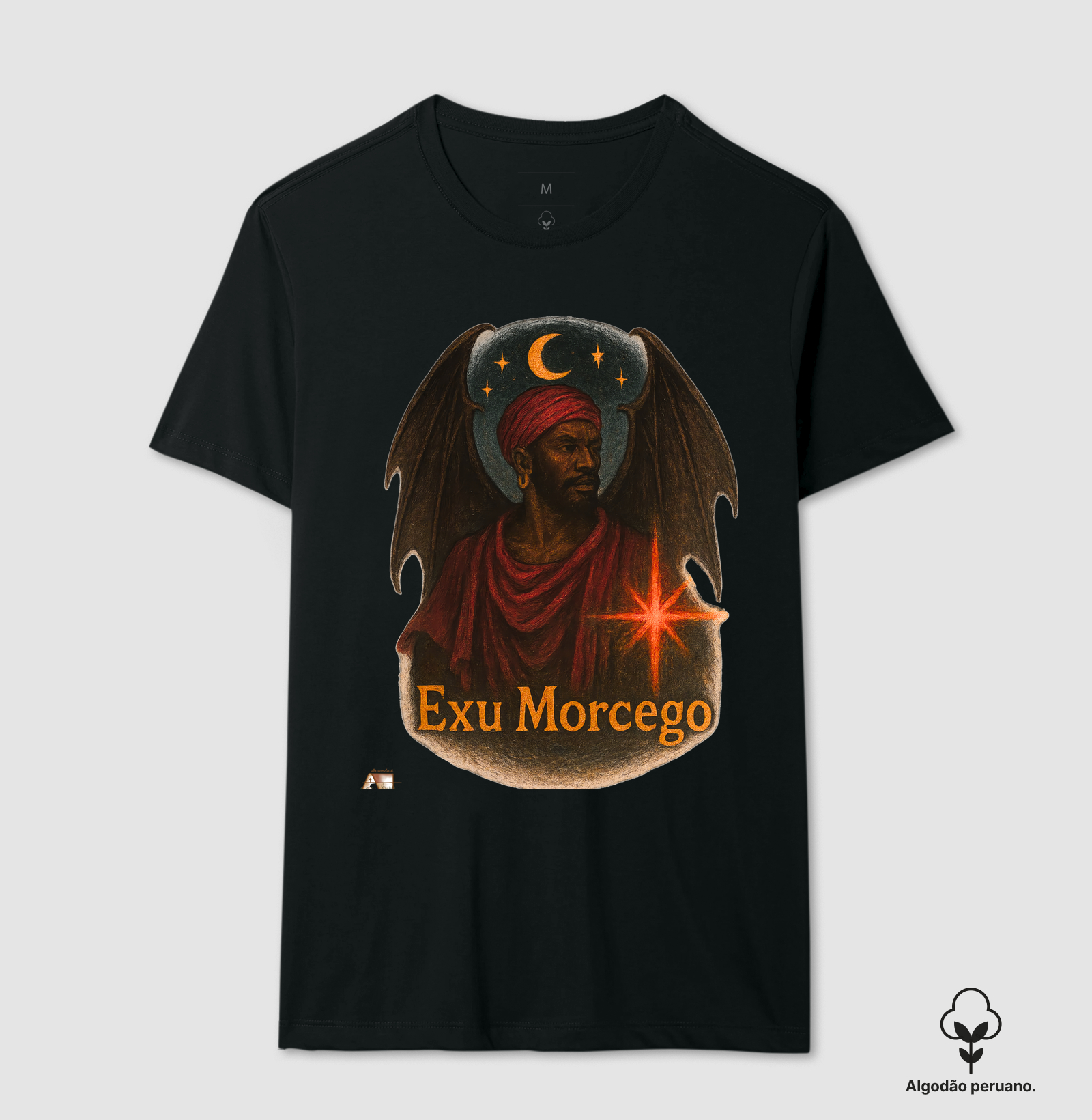 Camiseta Aruanda ê Exu Morcego 100% Algodão