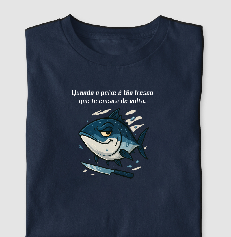 Quando o peixe é tão fresco que  te encara de volta.
