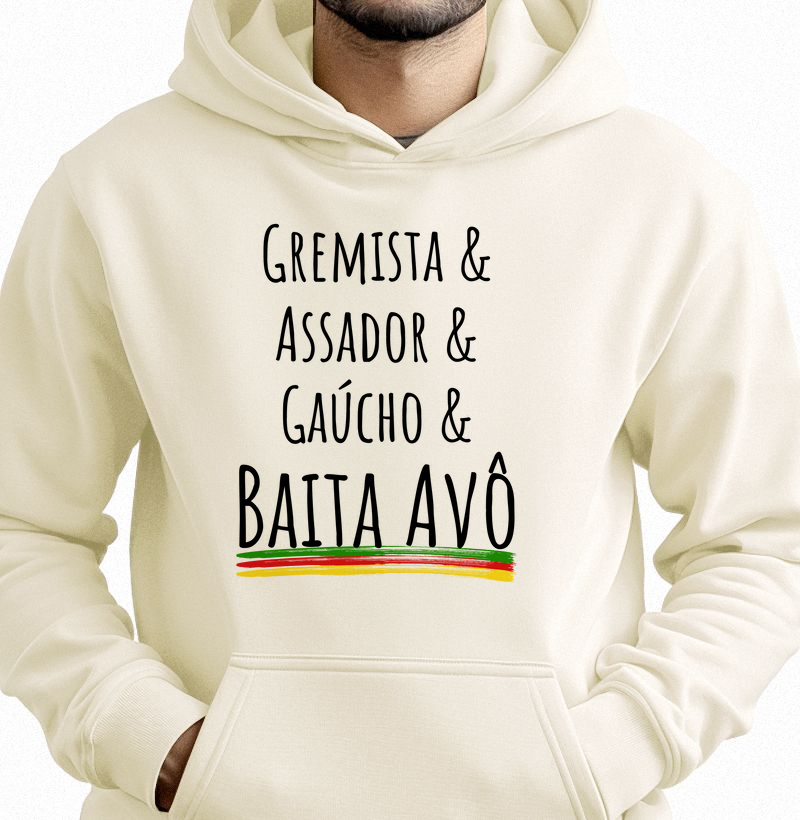 Moletom Gremista y Avô (com capuz)