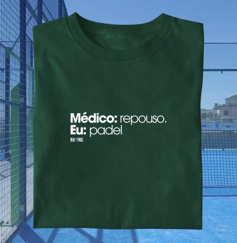 Médico: repouso. Eu: padel