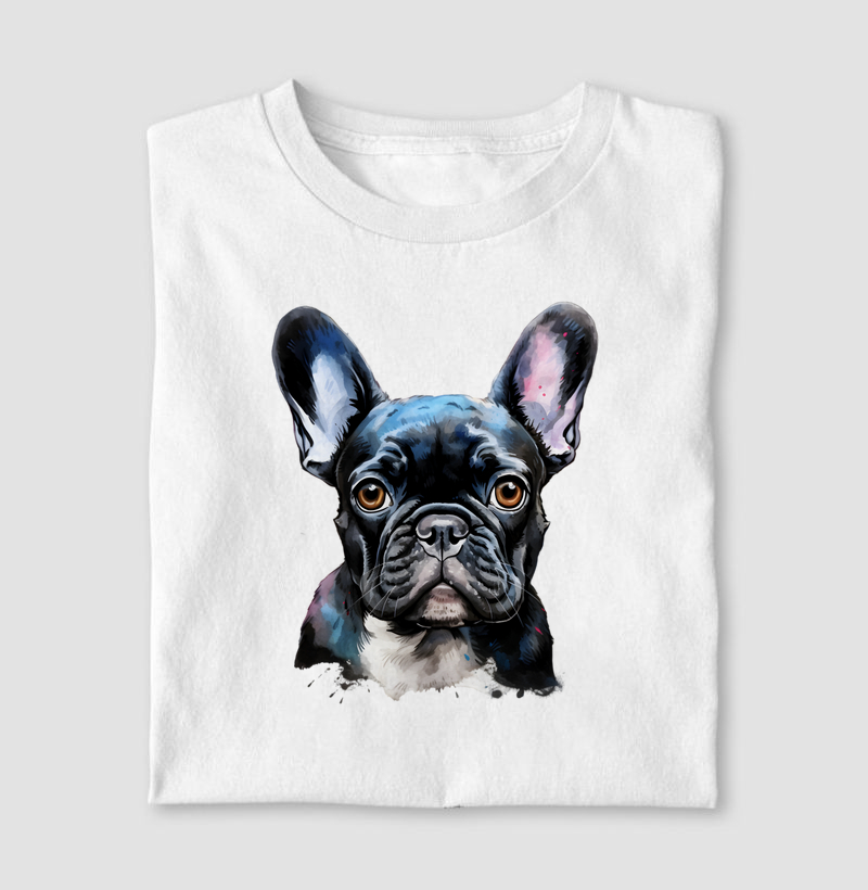 Bulldog Francês aquarela