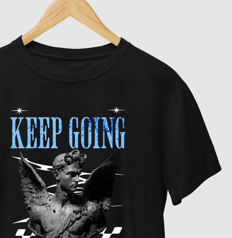 T-shirt Masculina -keep going-
