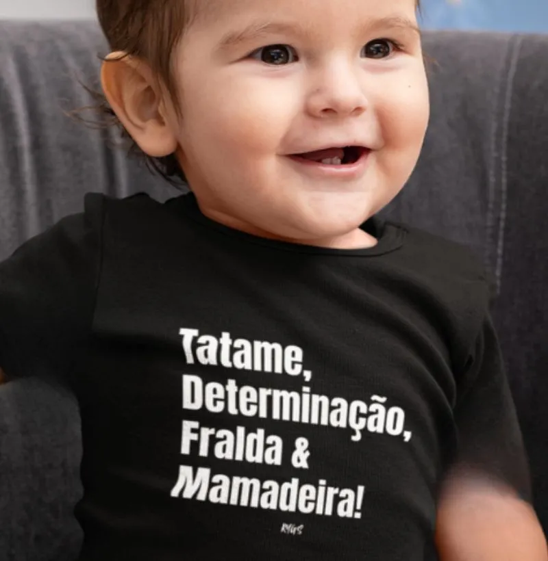 Tatame, determinacao, Fralda e mamadeira.