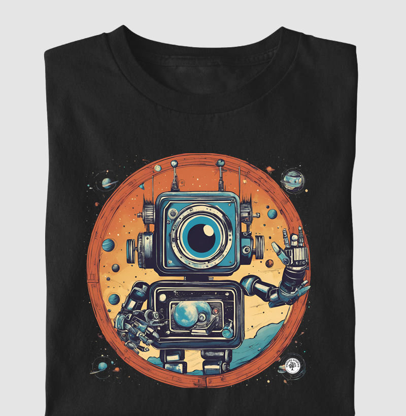Camisetas / Imagens Criativas / Robô Câmera 5