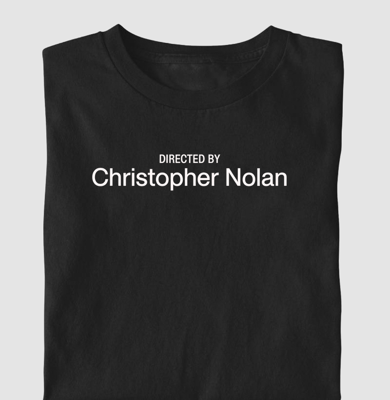 Camiseta Infantil Directed By Christopher Nolan