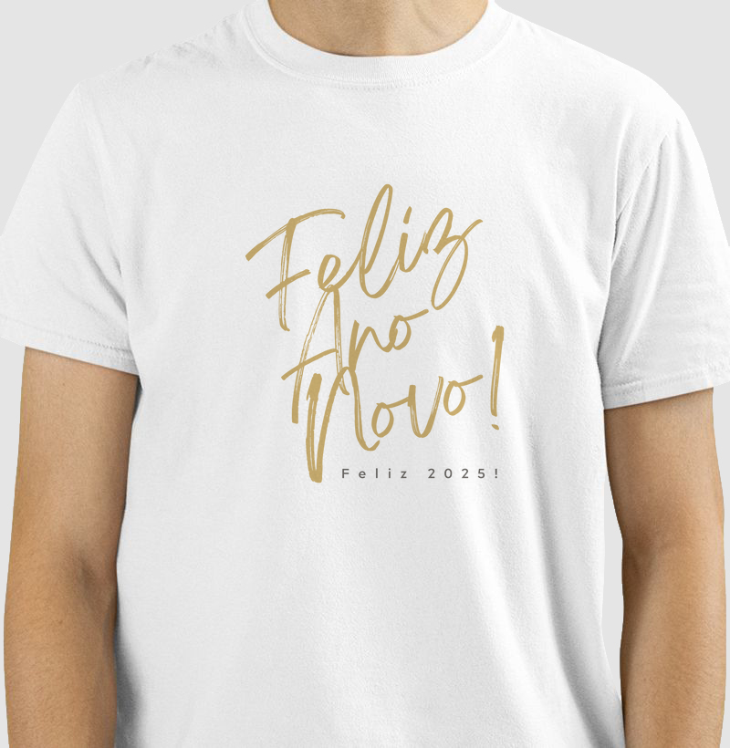 Camiseta Feliz Ano Novo