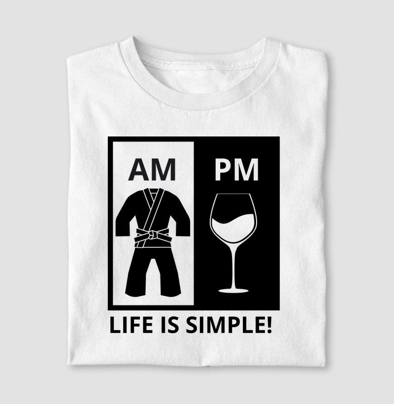LIFE IS SIMPLE - JIU JITSU & WINE