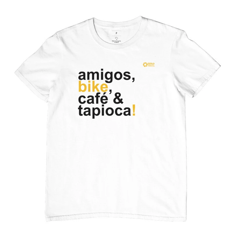 T-shirt bike e tapioca