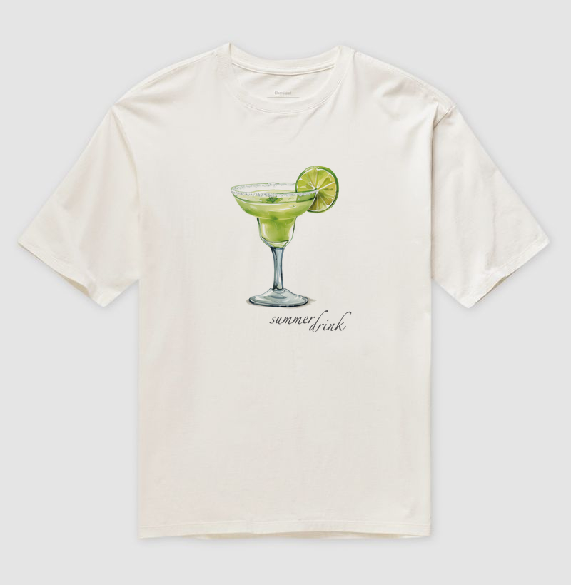 Camiseta Oversized Lemon Drink