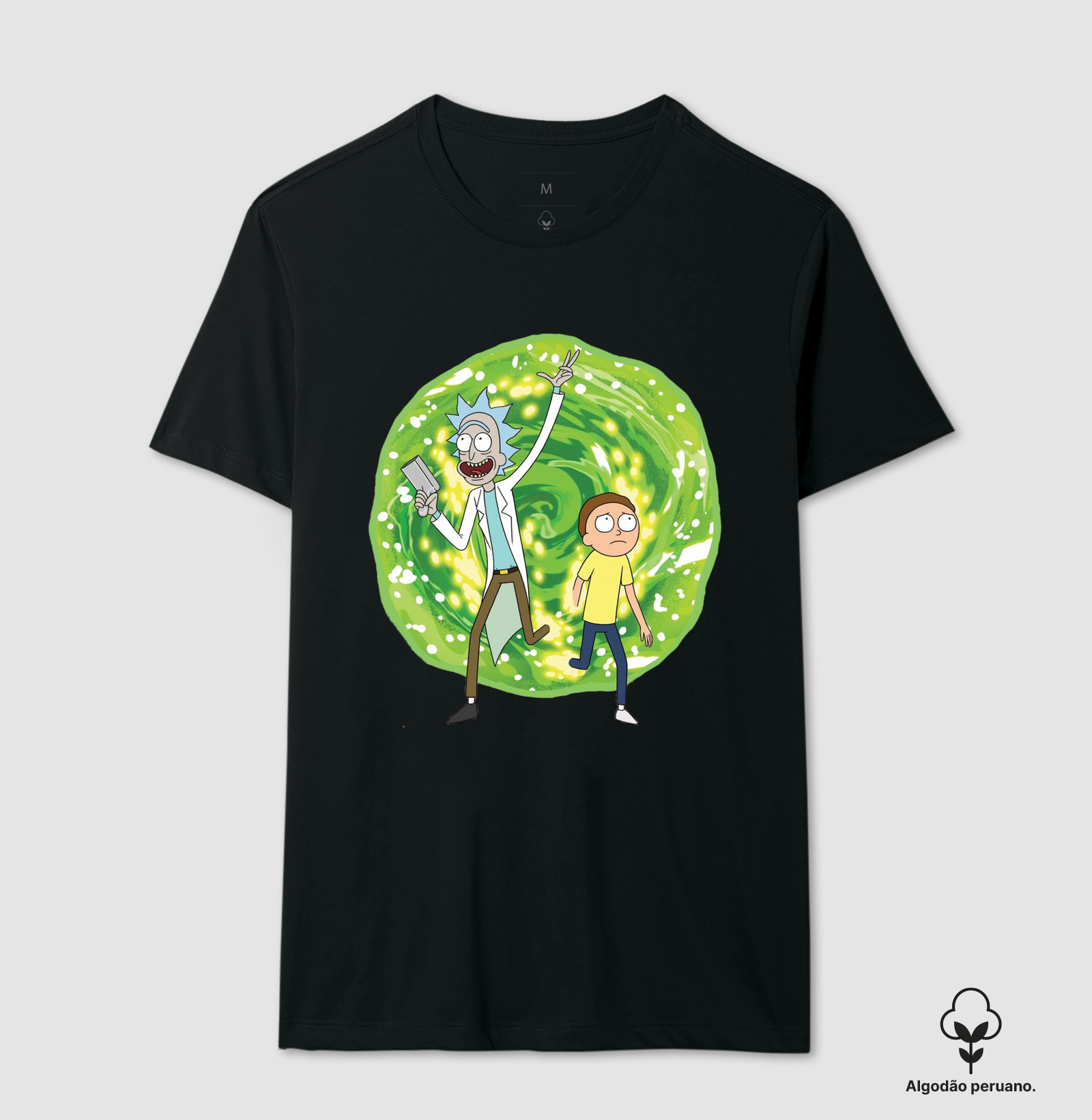 Camisa Algodão Peruano Rick and Morty