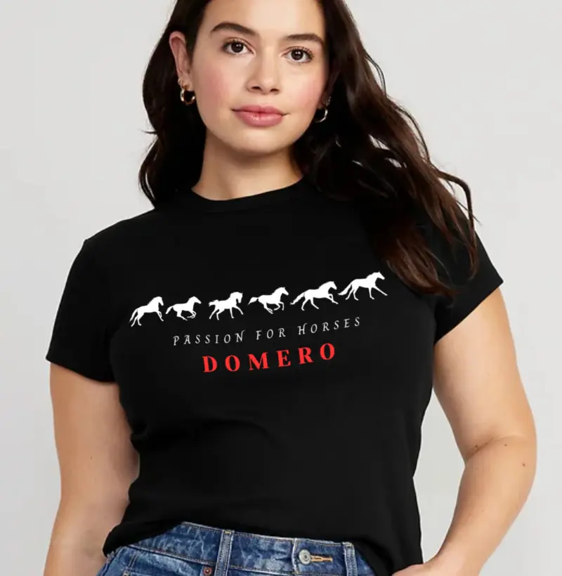 camiseta feminina / domero passion for horses