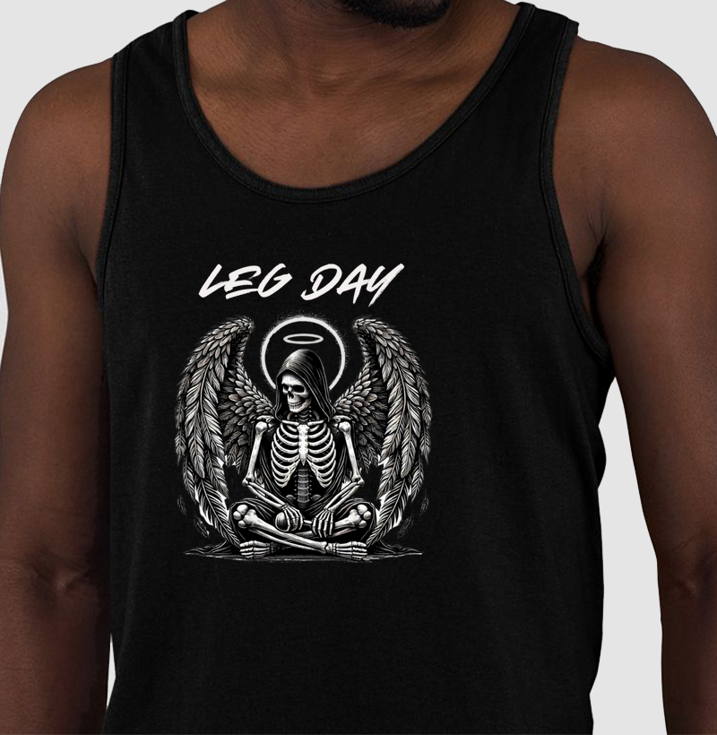 Camiseta Leg Day Caveira