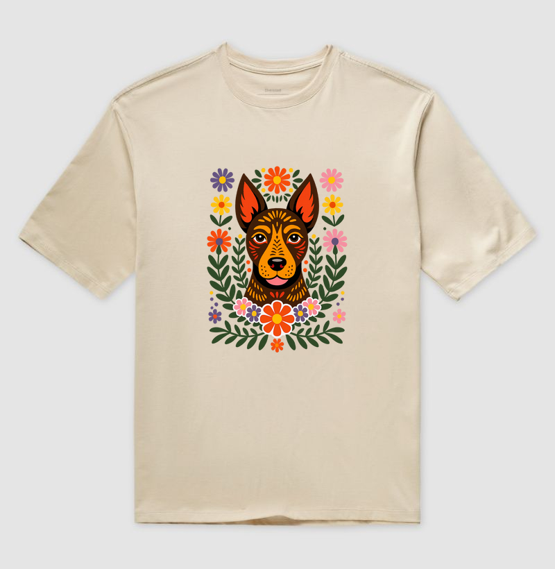 Camiseta Oversized SRD Folk Jardim