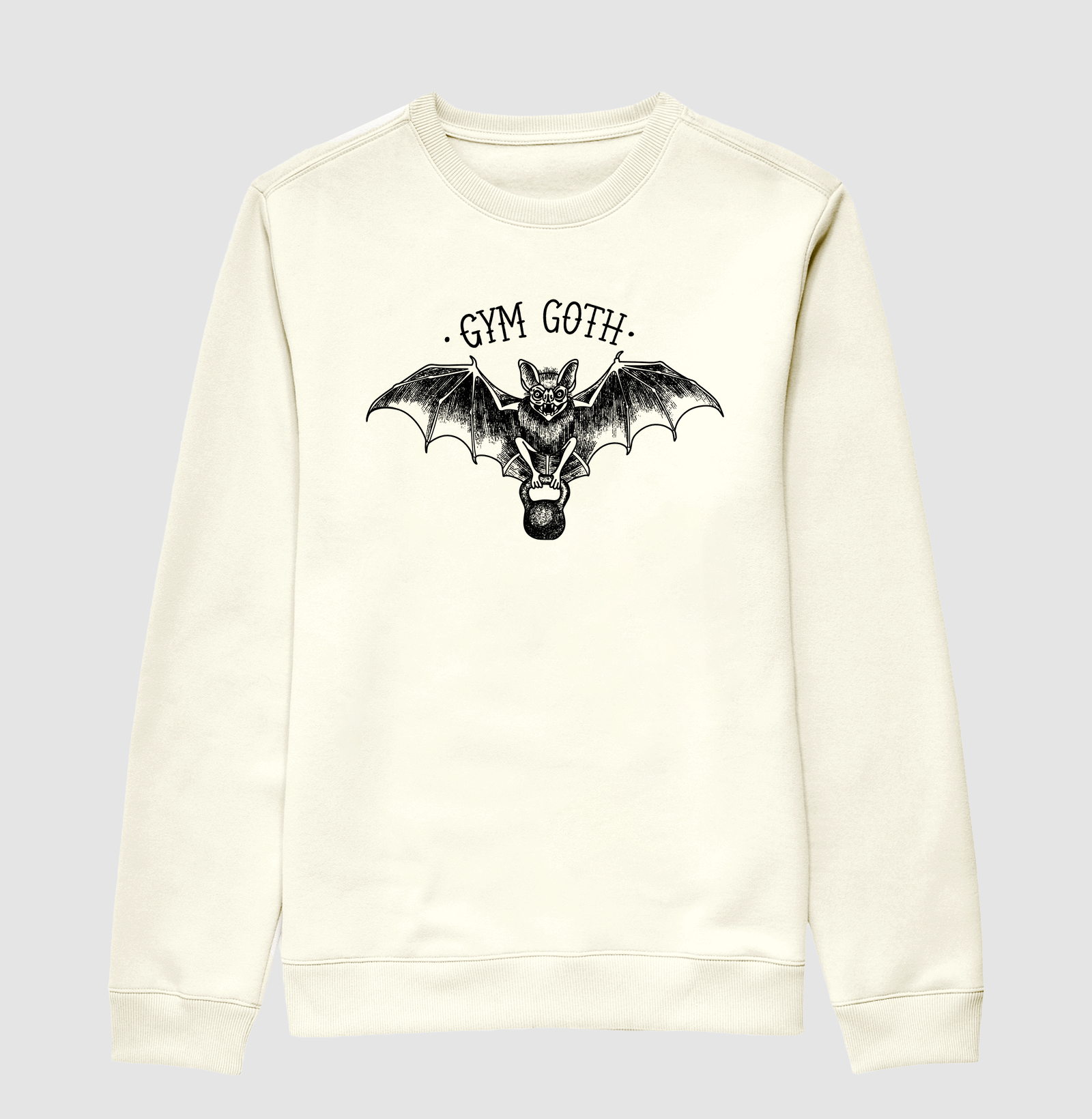 Morcego Gym Goth (Fundo Branco)