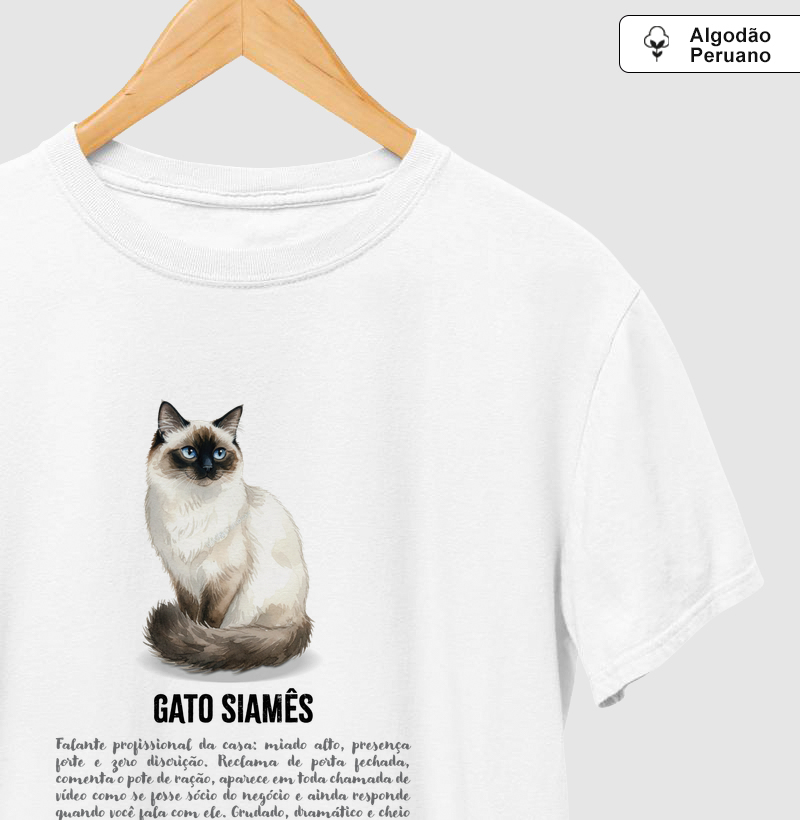 Perfis de Bigodes: gato siamês