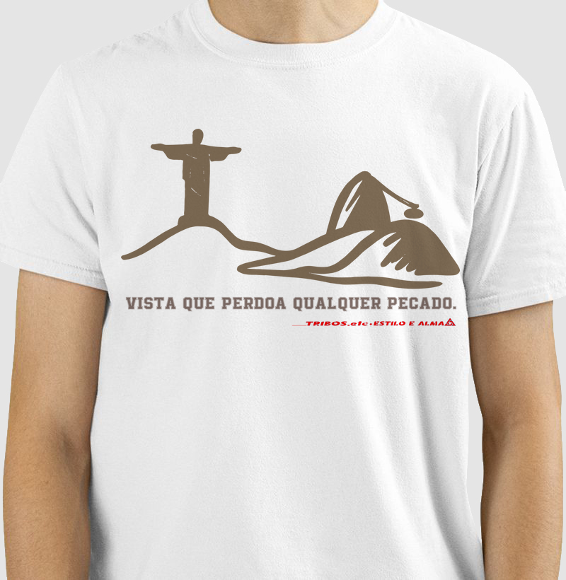 CAMISETA RESERVA.INK MASCULINA E FEMININA TRIBOS.etc MINIMALISTA VISTA QUE PERDOA QUALQUER PECADO