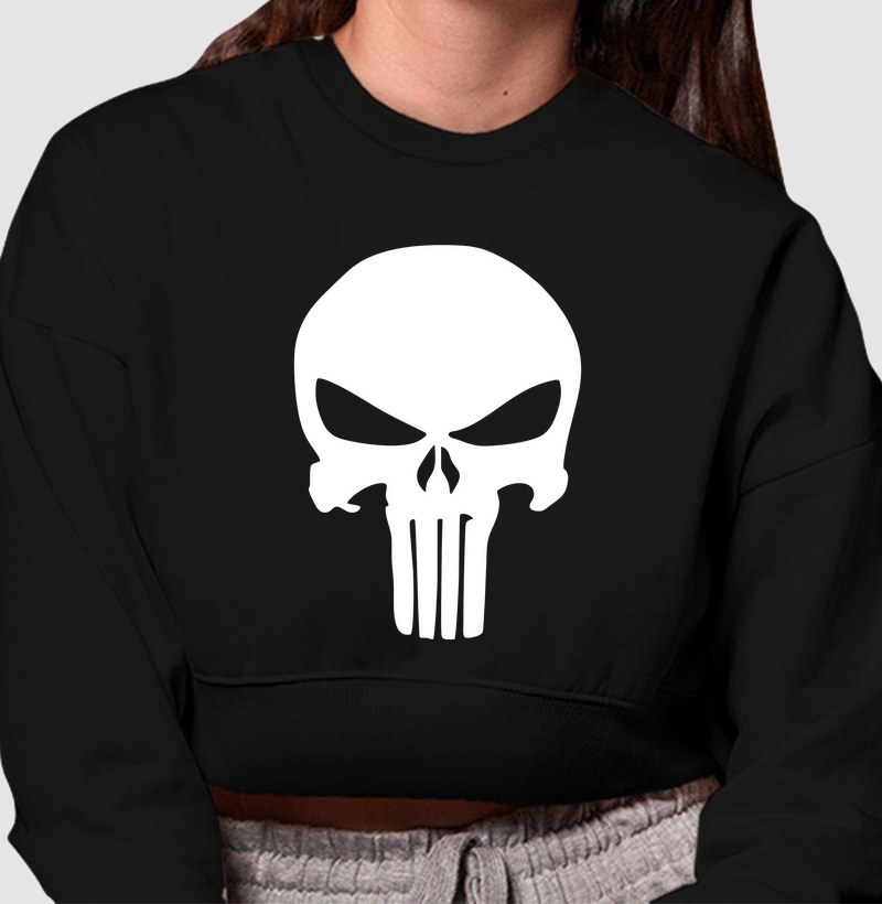 JUSTICEIRO/ Cropped Moletom