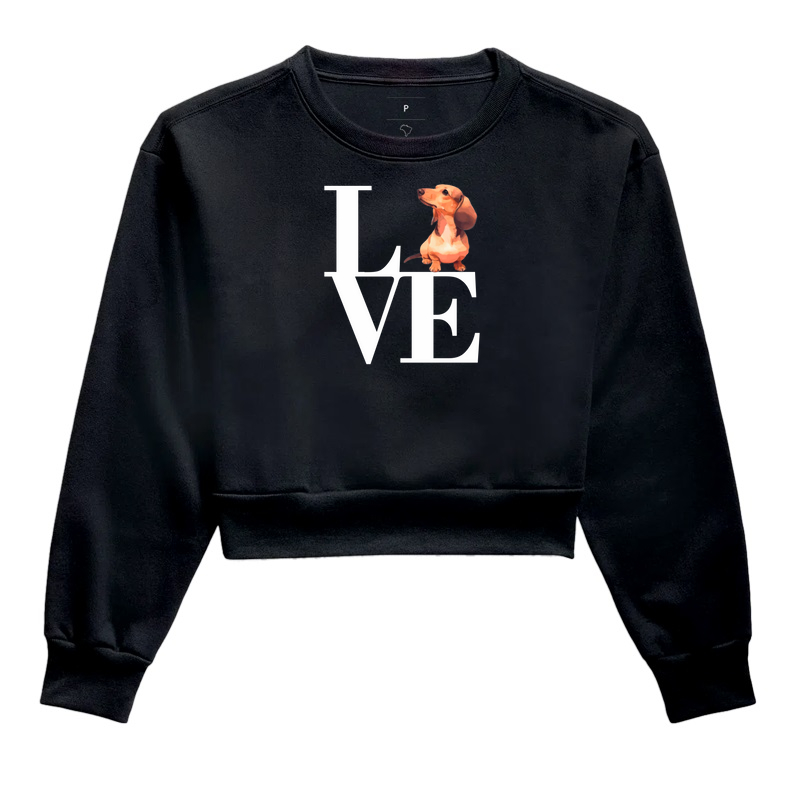 Camiseta com estampa Love Dachshund