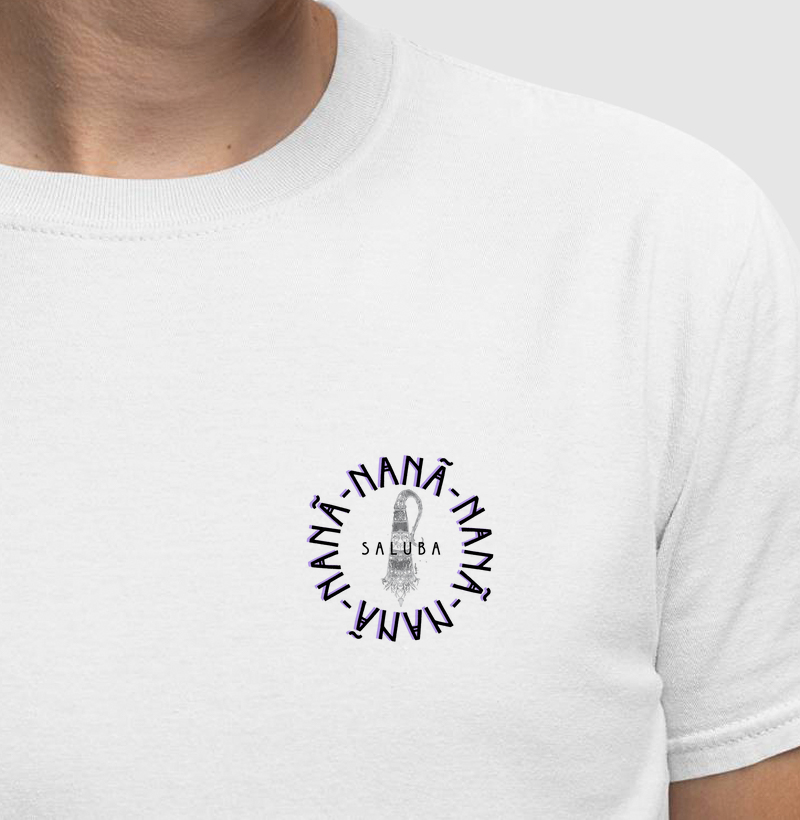 Camiseta Bls Nanã Círcular Sombreada Branca Masc.