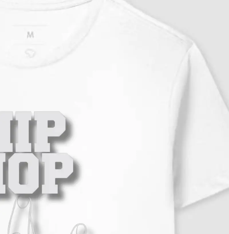 camiseta streetwear sombreada HIP-HOP